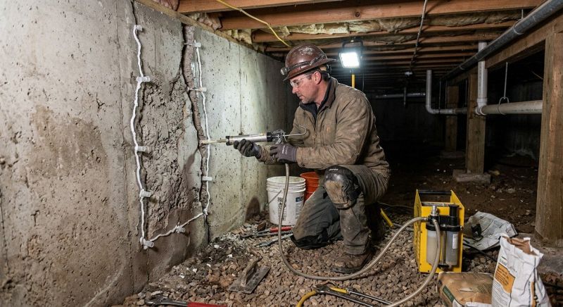 Basement Foundation Repair in Durham, CT