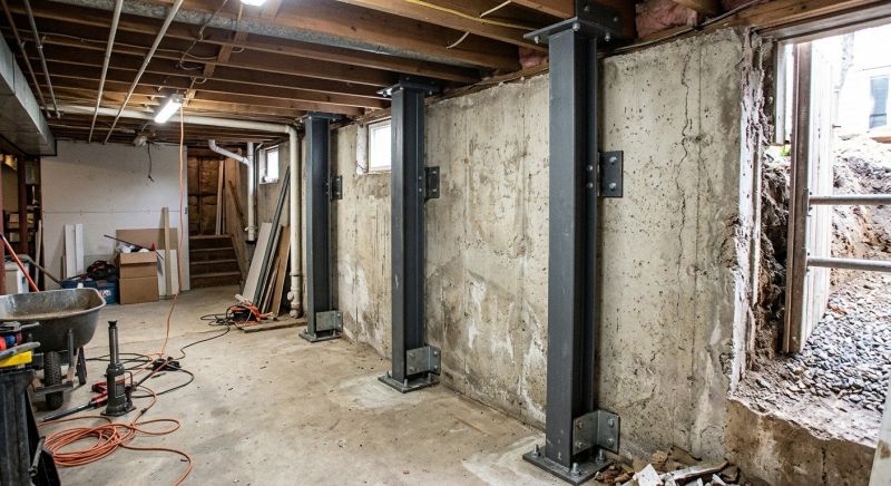 Basement Stabilization in Guilford, CT