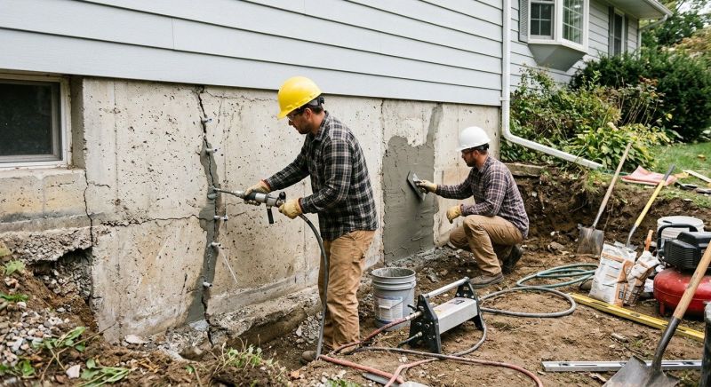 Concrete Foundation Repair in Branford, CT