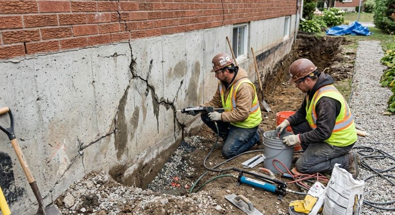 Cracked Foundation Repair in Essex, CT