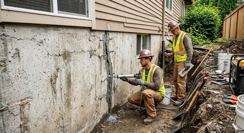 Cracked Foundation Repair in Old Lyme, CT