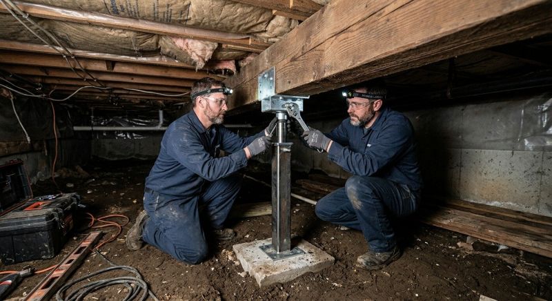 Crawl Space Leveling in Guilford, CT