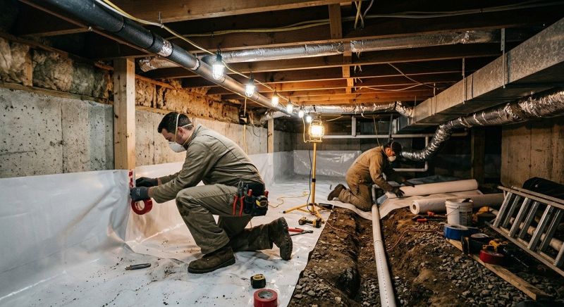 Crawl Space Leveling in Guilford, CT