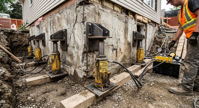 Foundation Jacking in East Berlin, CT