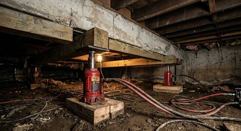 Foundation Jacking in Guilford, CT