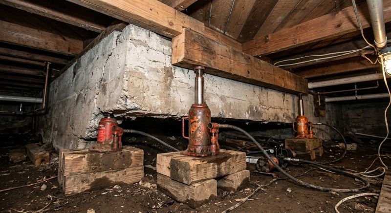 Foundation Jacking in South Glastonbury, CT