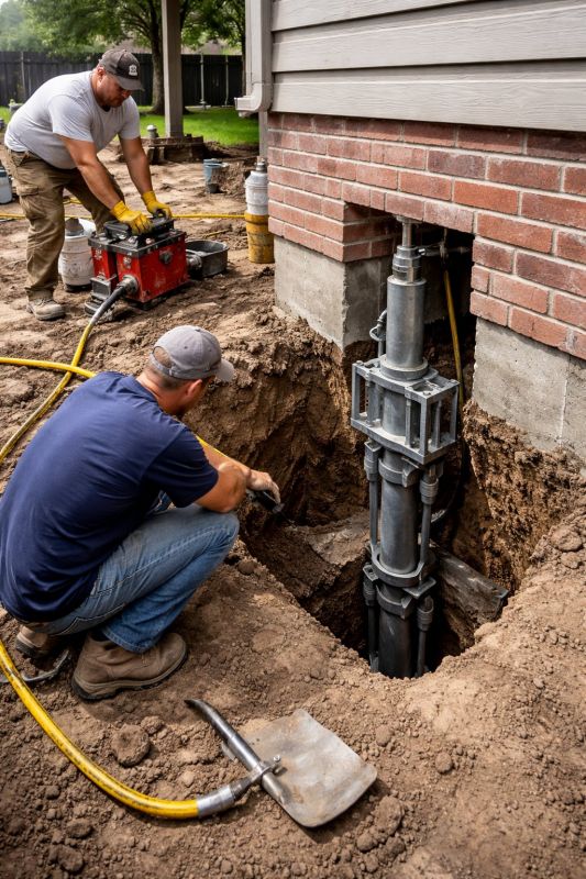 Foundation Pier Repair in Guilford, CT