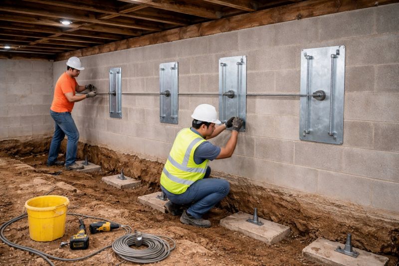 Foundation Stabilizing in Durham, CT