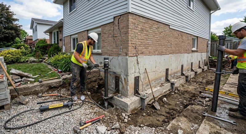Foundation Stabilizing in East Hampton, CT