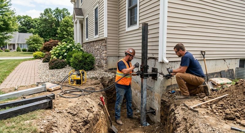 Foundation Stabilizing in South Glastonbury, CT