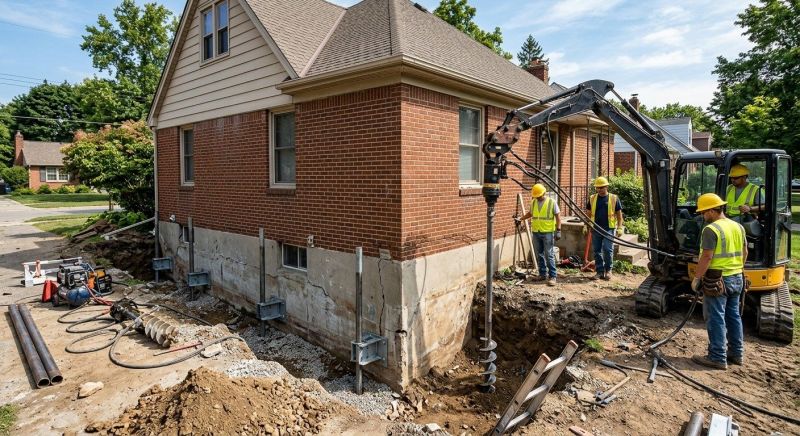 Foundation Stabilizing in South Glastonbury, CT