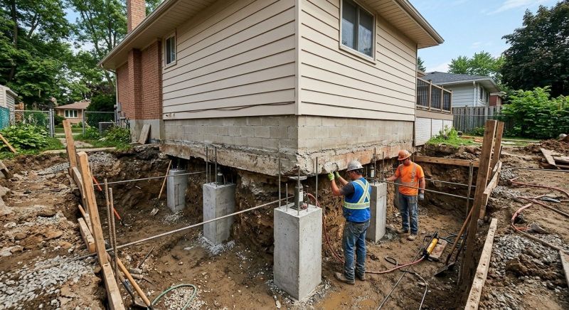 Foundation Underpinning in Guilford, CT