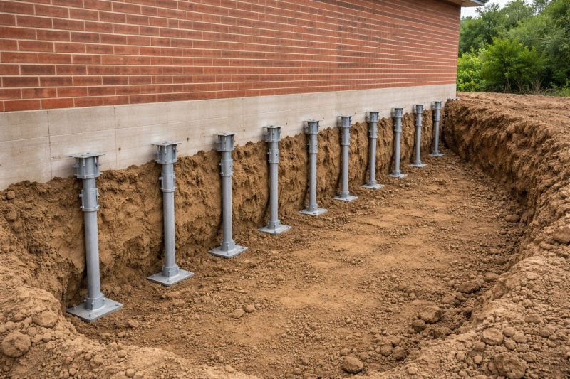 Helical Piers Installation in Guilford, CT