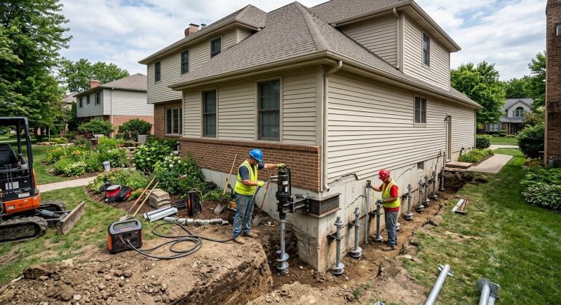 Helical Pile Installation in Guilford, CT