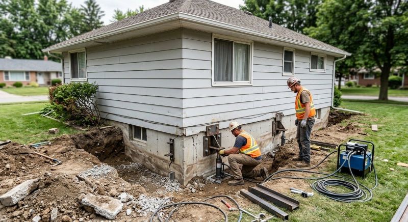 House Foundation Repair in East Lyme, CT