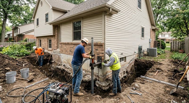 House Foundation Repair in Oxford, CT