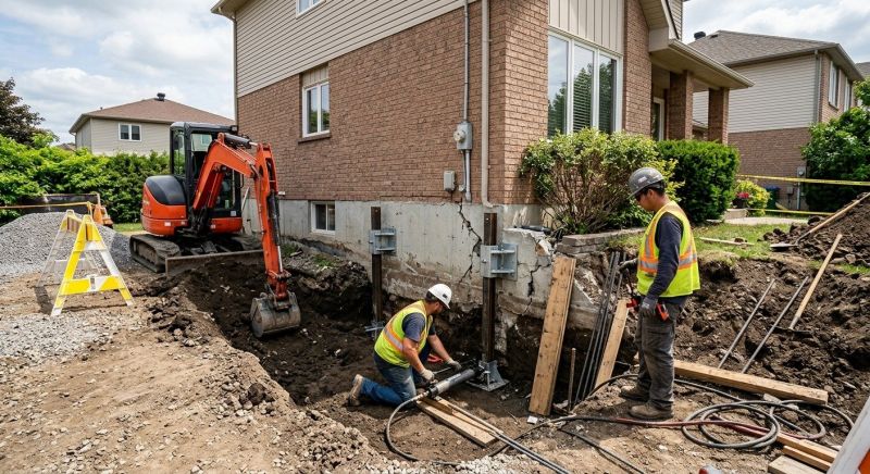 House Foundation Repair in Wallingford, CT
