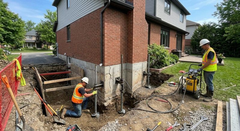 House Underpinning in Guilford, CT