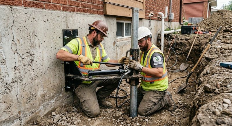 Settling Foundation Service in North Branford, CT