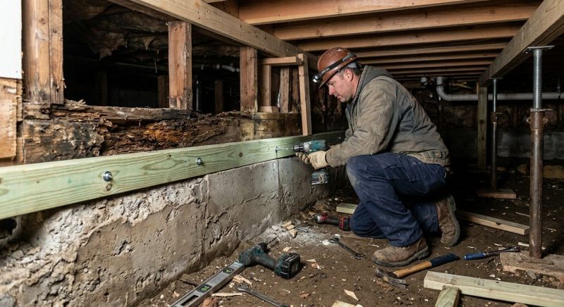 Sinking Foundation Repair in Derby, CT