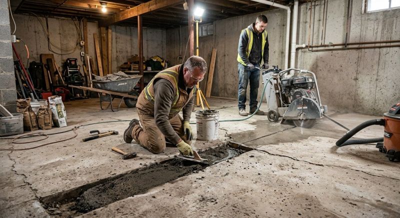 Slab Foundation Repair in Guilford, CT