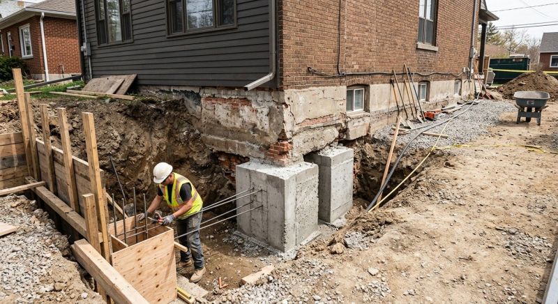 Structural Underpinning in Guilford, CT